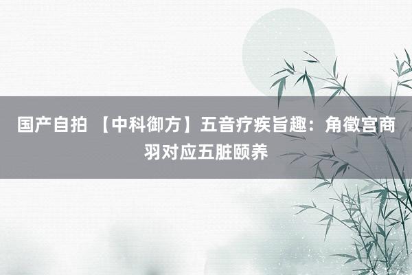 国产自拍 【中科御方】五音疗疾旨趣：角徵宫商羽对应五脏颐养