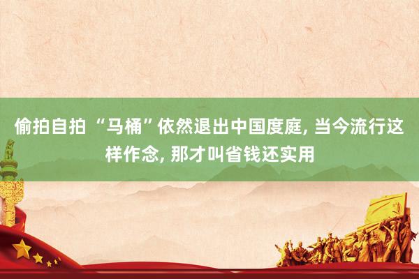 偷拍自拍 “马桶”依然退出中国度庭, 当今流行这样作念, 那才叫省钱还实用